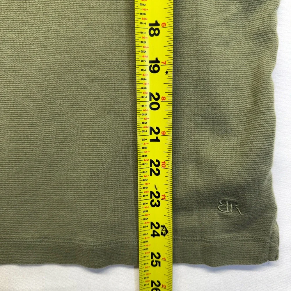 Banana Republic Luxe Touch Performance Tee Mens Sz M Olive Green Cotton T Shirt